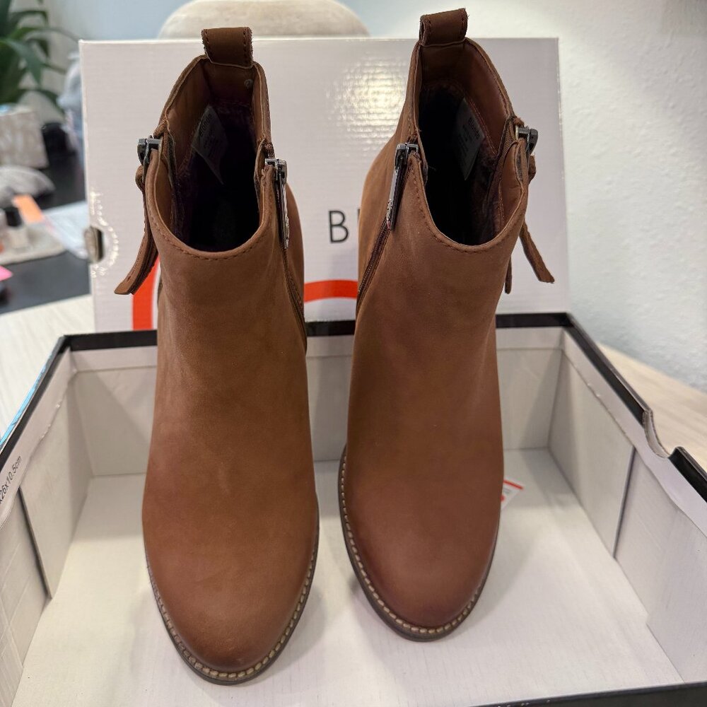 Blondo waterproof Cognac Leather Boots size 7.5